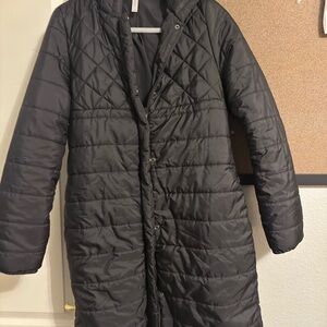 Fabletics Black Quilted Jacket